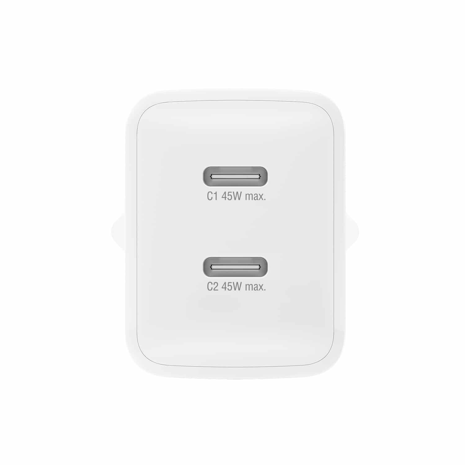 4smarts Ladegerät PDPlug Dual 45W GaN 2C weiß