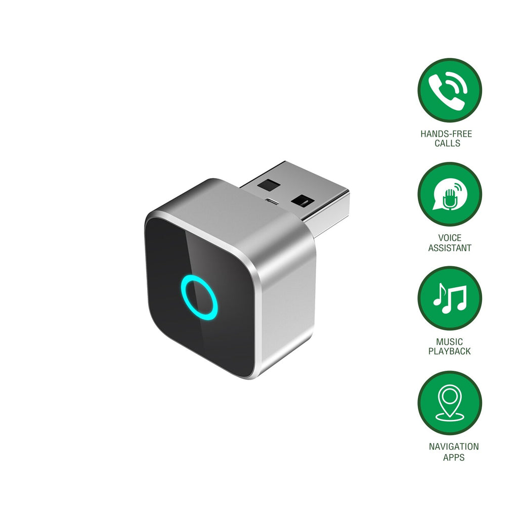4smarts Wireless CarPlay / Android Auto Adapter, silber
