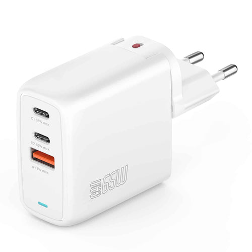 4smarts Ladegerät GaN Flex 65W 2 USB-C+1 USB-A weiß